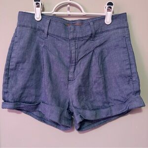 7 For All Mankind Cotton Linen Blend Womens Shorts Size 26